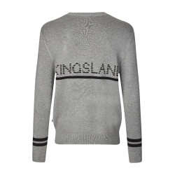 Gebreide trui Kingsland KLNolan heren Gemengd middengrijs