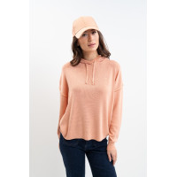 Plume hoodie Harcour Abrikoos Oranje