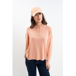 Plume hoodie Harcour Abrikoos Oranje