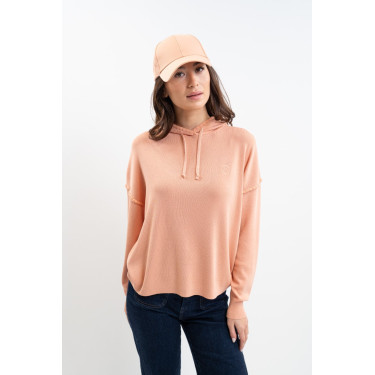 Plume hoodie Harcour Abrikoos Oranje