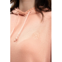 Sweat à capuche Plume Harcour femme Abricot Orange