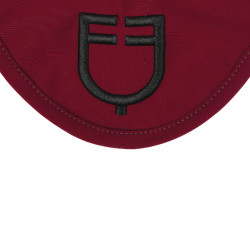 Bonnet anti-mouches en tissu technique avec logo Equestro Vin / noir Rouge