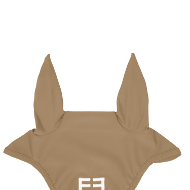 Vliegenmuts van technische stof met Equestro-logo Zand / wit Beige