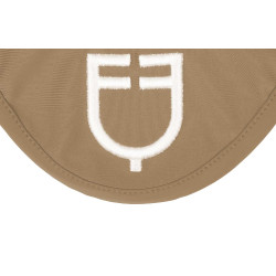 Bonnet anti-mouches en tissu technique avec logo Equestro Sable / blanc Beige