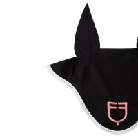 Technische vliegenmuts van stof met meerkleurig Equestro-logo Zwart / wit / ballerina Technische vliegenmuts van stof met meerkleurig Equestro-logo Zwart / wit / ballerina