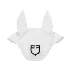 Bonnet anti-mouches en tissu technique White Line Edition Equestro Blanc