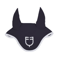 Bonnet anti-mouches en tissu technique White Line Edition Equestro Marine Bleu marine