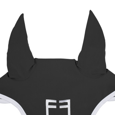 Bonnet anti-mouches en tissu technique White Line Edition Equestro Asphalte Gris