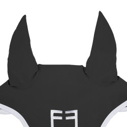 Vliegenmasker in technische stof White Line Edition Equestro Asfalt Grijs Vliegenmasker in technische stof White Line Edition Equestro Asfalt Grijs