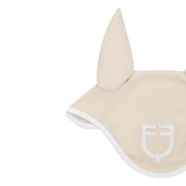 Bonnet anti-mouches en tissu technique White Line Edition Equestro Bonnet anti-mouches en tissu technique White Line Edition Equestro