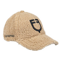 Unisex pet Equestro met inzetstuk van mesh Zwart / zonne-koraal