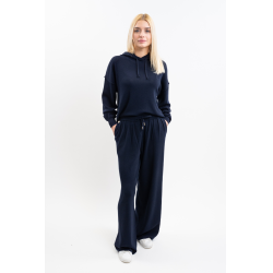 Pantalon fluide Harcour Jonquille femme Marine Bleu marine