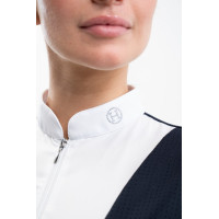 Wedstrijdpolo Harcour Paris dames Marine Marineblauw Wedstrijdpolo Harcour Paris dames Marine Marineblauw