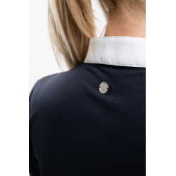 Wedstrijdpolo Harcour Paris dames Marine Marineblauw Wedstrijdpolo Harcour Paris dames Marine Marineblauw