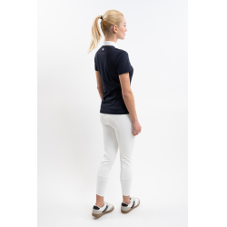 Wedstrijdpolo Harcour Paris dames Marine Marineblauw Wedstrijdpolo Harcour Paris dames Marine Marineblauw