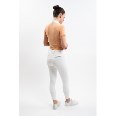 Wedstrijdpolo Harcour Paris dames Abrikoos Oranje