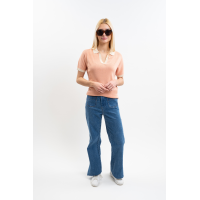 Damespolo Harcour Peach Abrikoos Oranje