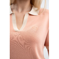 Polo Harcour Peach femme Abricot Orange