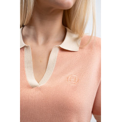 Polo Harcour Peach femme Abricot Orange Polo Harcour Peach femme Abricot Orange