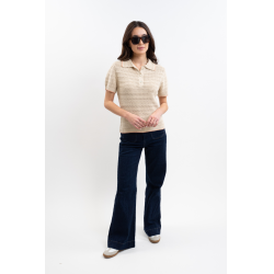 Polo Harcour Pony femme Lin Beige
