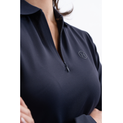 Technische polo Harcour Pepite dames Marine Marineblauw