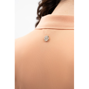 Polo technique Harcour Pepite femme Abricot Orange