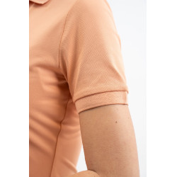 Polo technique Harcour Popsy femme Abricot Orange Polo technique Harcour Popsy femme Abricot Orange