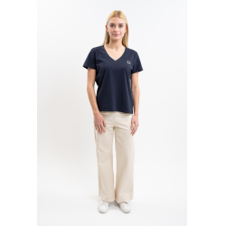 Tee-shirt Harcour Taraza femme Marine Bleu marine