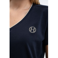 Tee-shirt Harcour Taraza femme Marine Bleu marine