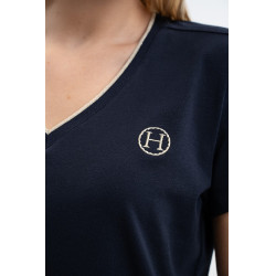 Tee-shirt Harcour Taraza femme Marine Bleu marine