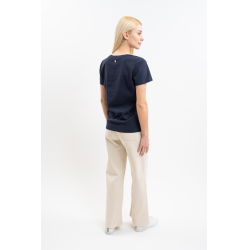 Tee-shirt Harcour Taraza femme Marine Bleu marine