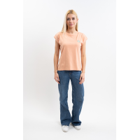 T-shirt Harcour Tchaka dames Abrikoos Oranje