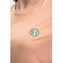 Tee-shirt Harcour Tchaka femme Abricot Orange