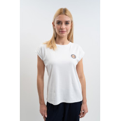 Tee-shirt Harcour Tchaka femme Blanc Tee-shirt Harcour Tchaka femme Blanc