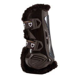 Guêtres anatomiques avec mouton synthétique Spider Man Equestro Marron