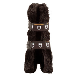 Guêtres anatomiques avec mouton synthétique Spider Man Equestro Marron