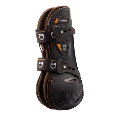 Neopreen beschermers met snelsluiting Equestro Bruin