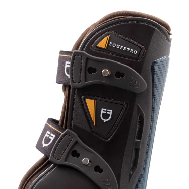 Neopreen beschermers met snelsluiting Equestro Bruin