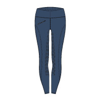 Legging d'équitation Easy Rider Dietse FullGrip enfant Bleu digital