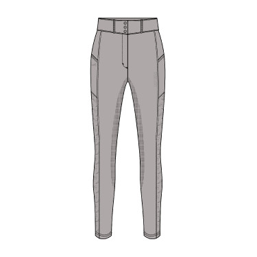 Pantalon d'équitation Easy Rider Amaya FullGrip Gris délavé
