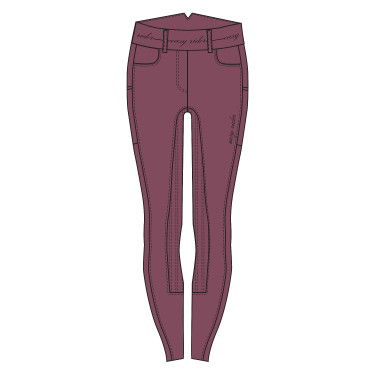 KIDS Legging d'équitation Easy Rider Rihanna FullGrip Rose d'aubépine