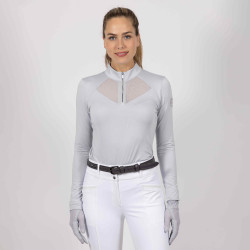 Polo en tech Imperial Riding Gaby Crystal Bleu Polo en tech Imperial Riding Gaby Crystal Bleu