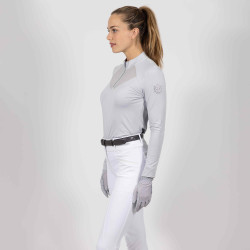 Polo en tech Imperial Riding Gaby Crystal Bleu Polo en tech Imperial Riding Gaby Crystal Bleu