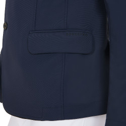 Veste de concours Homme en Tissu Stretch avec Poches Zippées Equestro Marine blazer Bleu marine Veste de concours Homme en Tissu Stretch avec Poches Zippées Equestro Marine blazer Bleu marine