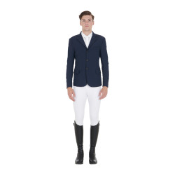 Veste de concours Homme en Tissu Stretch avec Poches Zippées Equestro Marine blazer Bleu marine Veste de concours Homme en Tissu Stretch avec Poches Zippées Equestro Marine blazer Bleu marine