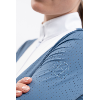 Wedstrijdpolo Harcour Coco dames Staalblauw Wedstrijdpolo Harcour Coco dames Staalblauw