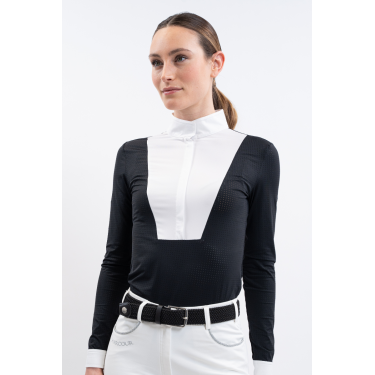 Polo de concours Harcour Coco femme Noir