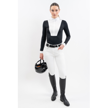 Wedstrijdpolo Harcour Coco dames Zwart Wedstrijdpolo Harcour Coco dames Zwart