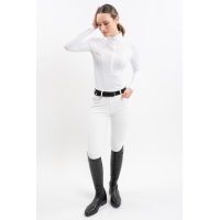 Wedstrijdpolo Harcour Coco dames Staalblauw