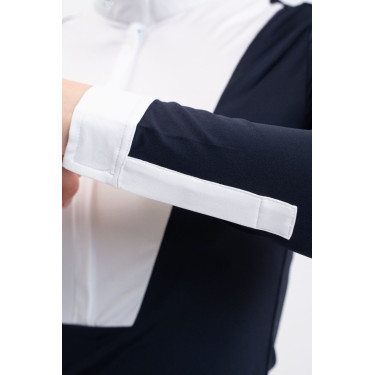 Wedstrijdpolo Harcour Stella dames Marine Marineblauw